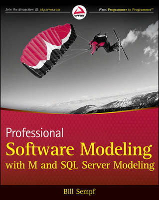 Book cover for Professional Software Modeling with M and SQL Server Modeling