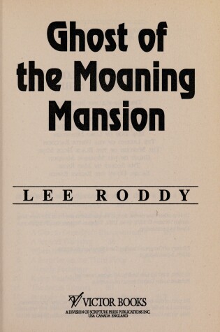 Cover of Ghost of Moaning Mansion
