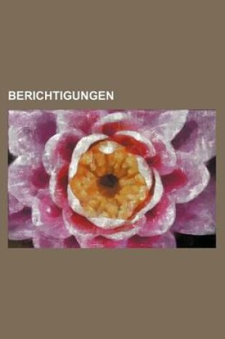 Cover of Berichtigungen