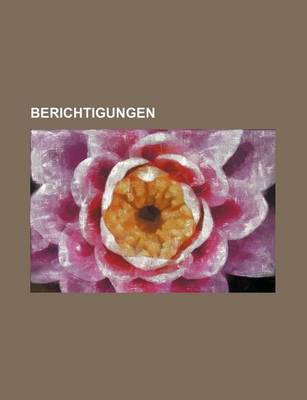 Book cover for Berichtigungen