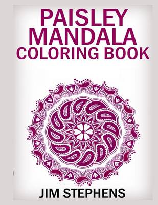 Book cover for Paisley Mandala Coloring Book