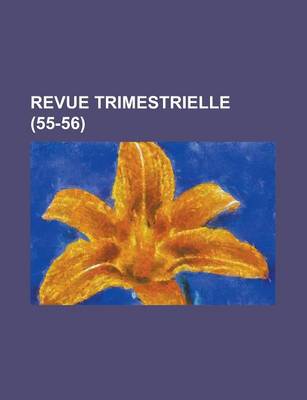 Book cover for Revue Trimestrielle (55-56)