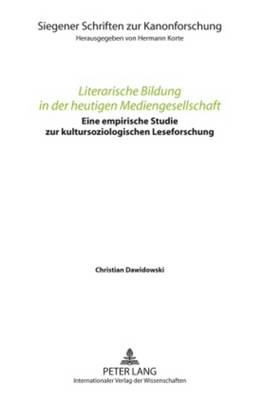 Book cover for Literarische Bildung in Der Heutigen Mediengesellschaft