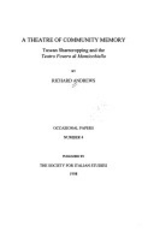 Cover of Theatre of Community Memory