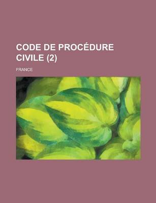 Book cover for Code de Procedure Civile (2)