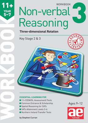 Book cover for 11+ Non-verbal Reasoning Year 5-7 Workbook 3