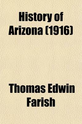 Book cover for History of Arizona (Volume 3)