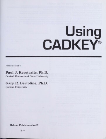 Book cover for Using CADKEY and Its Applications