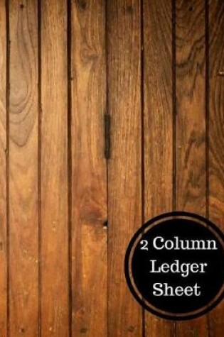 Cover of 2 Column Ledger Sheet