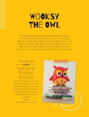 Book cover for Wooksy the Owl Soft Toy Pattern