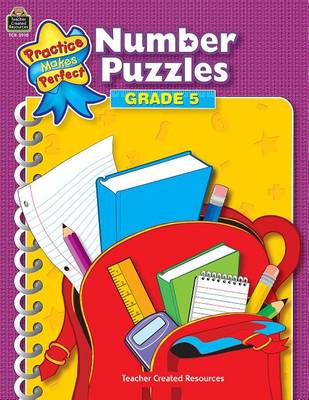 Book cover for Number Puzzles Grade 5