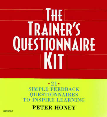 Book cover for The Trainers Questionaire Kit