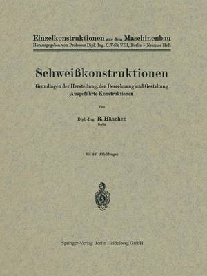 Cover of Schweisskonstruktionen