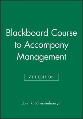 Book cover for Blackboard Course to Accompany Management 7th Edition