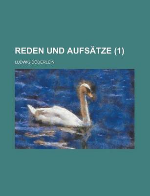 Book cover for Reden Und Aufsatze (1)