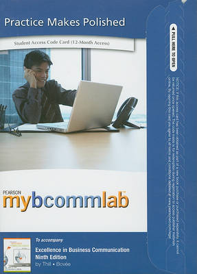 Book cover for MyLab Business Communication -- Access Card -- for Excellence in Business Communication