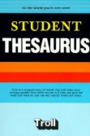 Cover of Student Thesaurus