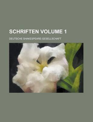 Book cover for Schriften Volume 1