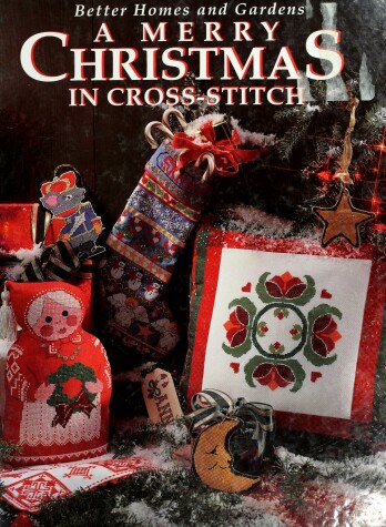 Book cover for A Merry Christmas in Cross-Stitch