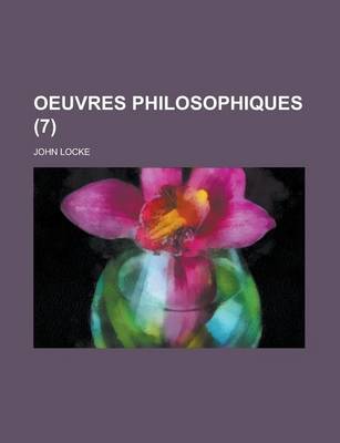 Book cover for Oeuvres Philosophiques (7)