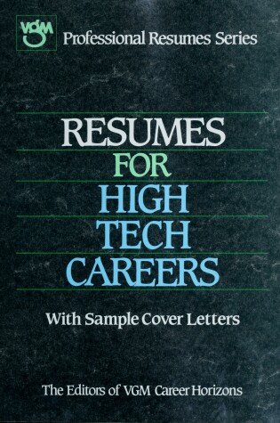 Cover of Resumes: High Tech Careers