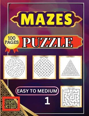 Book cover for Mazes Puzzle for Kids 1 Easy to Medium