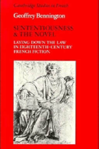 Cover of Sententiousness and the Novel