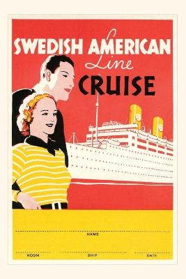 Book cover for Vintage Journal Swedish Cruise Travel Poster