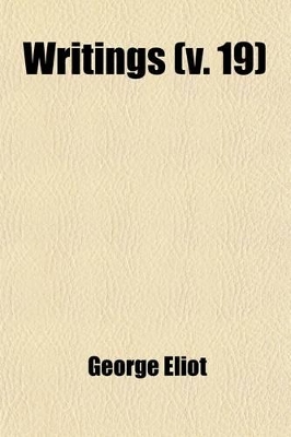 Book cover for Writings (Volume 19)