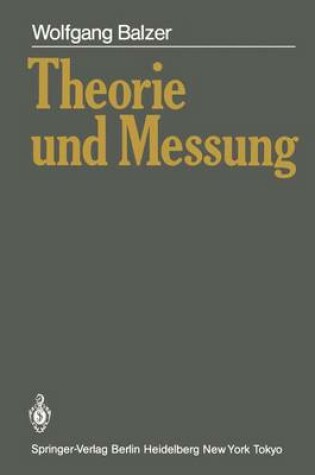 Cover of Theorie und Messung