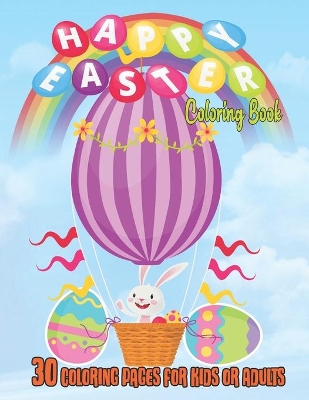 Book cover for Happy Easter Coloring Book