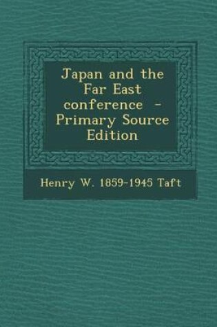 Cover of Japan and the Far East Conference
