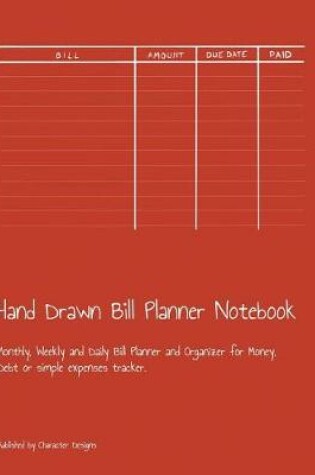 Cover of Hand Drawn Bill Planner Notebook