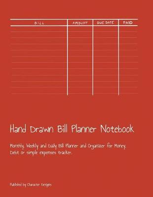 Book cover for Hand Drawn Bill Planner Notebook