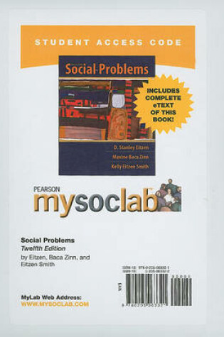 Cover of MyLab Sociology  with Pearson eText -- Standalone Access Card -- for Social Problems