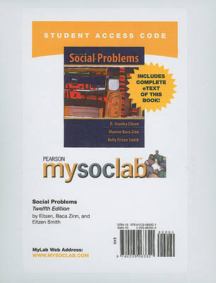 Book cover for MyLab Sociology  with Pearson eText -- Standalone Access Card -- for Social Problems