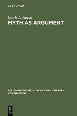 Cover of Myth as Argument