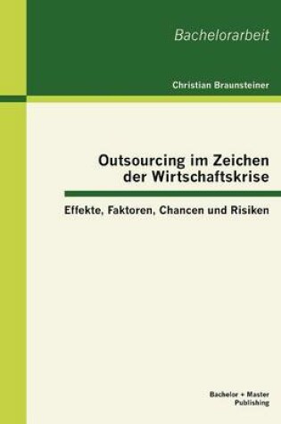 Cover of Outsourcing im Zeichen der Wirtschaftskrise