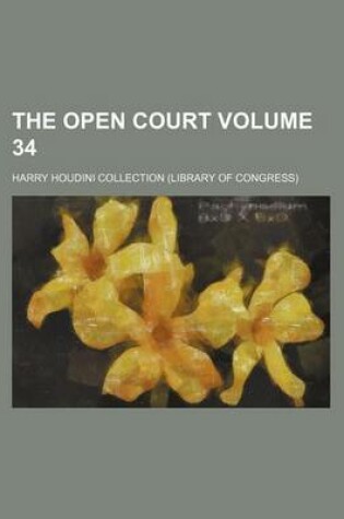 Cover of The Open Court Volume 34