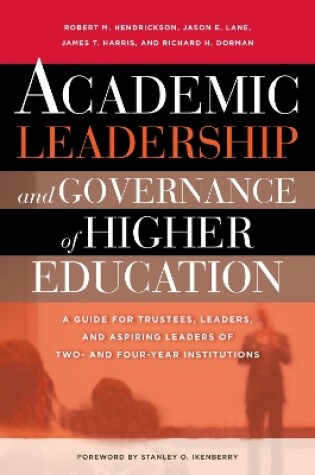 Cover of Academic Leadership and Governance of Higher Education [Op]