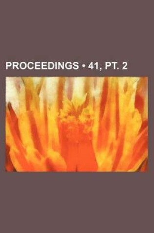 Cover of Proceedings (41, PT. 2)