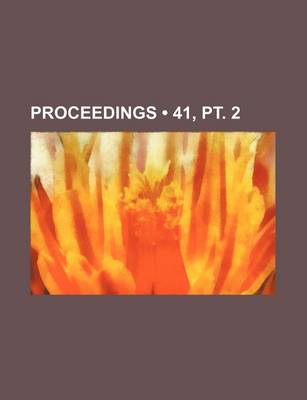 Book cover for Proceedings (41, PT. 2)