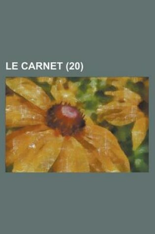 Cover of Le Carnet (20)