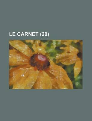 Book cover for Le Carnet (20)