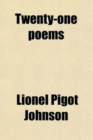 Cover of Twenty-One Poems