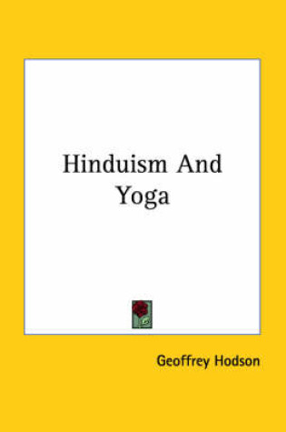 Cover of Hinduism and Yoga