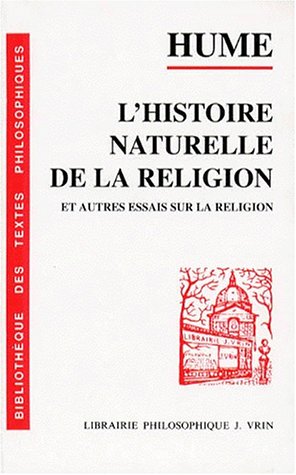 Book cover for L'Histoire Naturelle de La Religion Et Autres Essais Sur La Religion