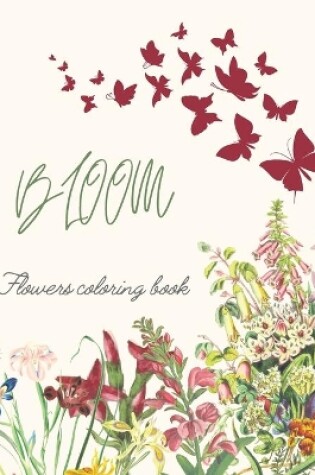 Cover of Bloom Flowers Coloring Book