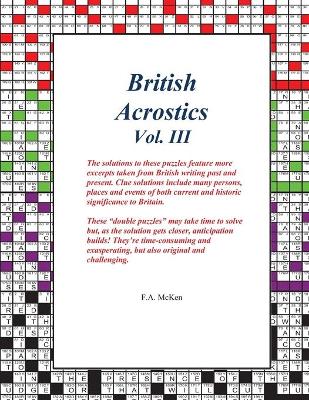 Book cover for British Acrostics Vol. III