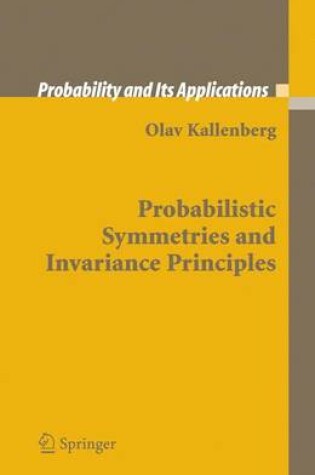 Cover of Probabilistic Symmetries and Invariance Principles